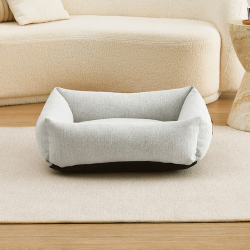 Brody Linen-Look Dog Bed