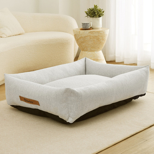 Brody Linen-Look Dog Bed