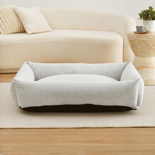 Brody Linen-Look Dog Bed