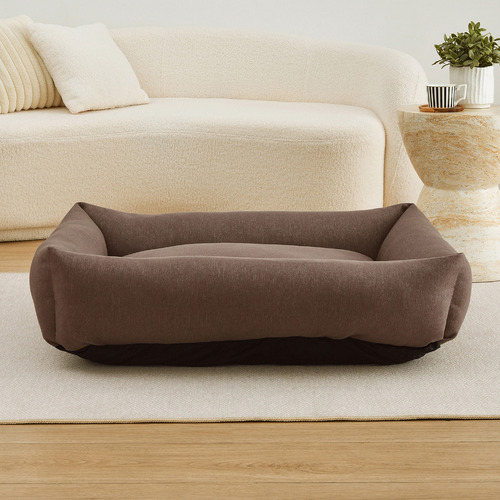 Brody Linen-Look Dog Bed
