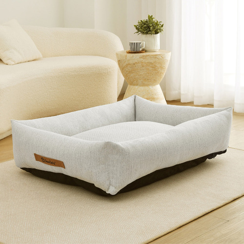 Brody Linen-Look Dog Bed