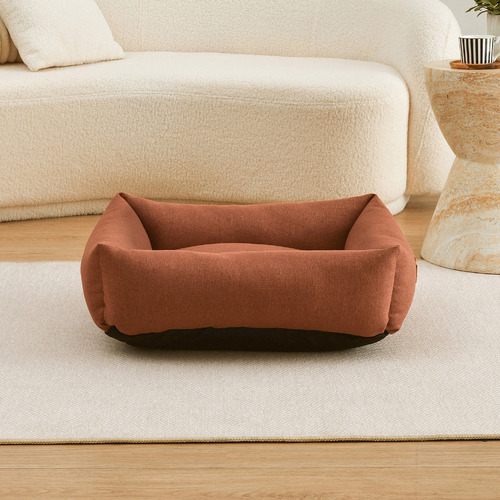 Brody Linen-Look Dog Bed