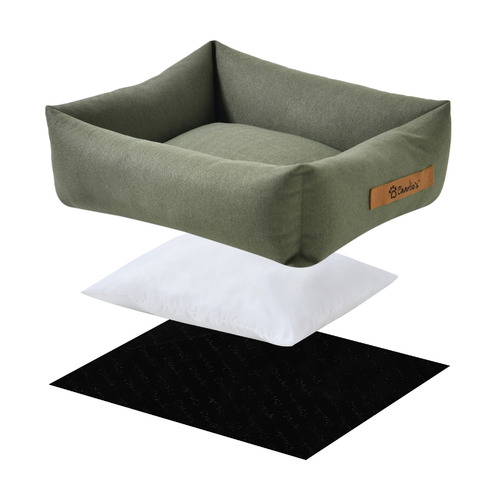 Brody Linen-Look Dog Bed