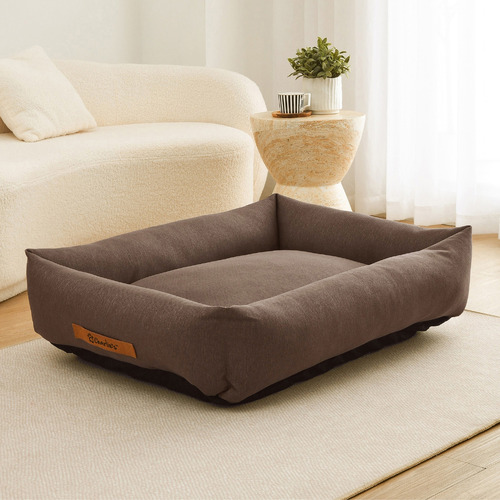 Brody Linen-Look Dog Bed