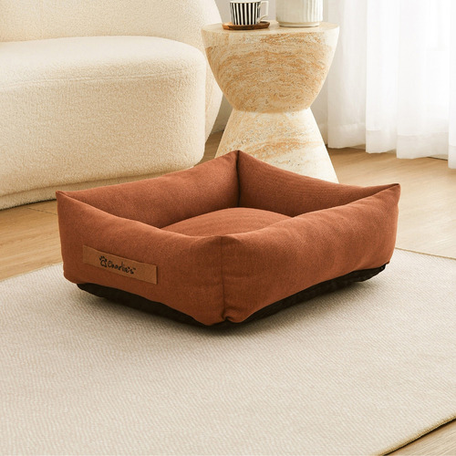 Brody Linen-Look Dog Bed