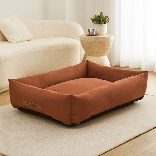 Brody Linen-Look Dog Bed