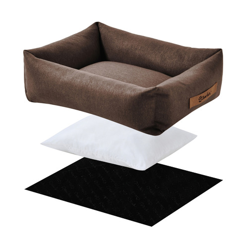 Brody Linen-Look Dog Bed