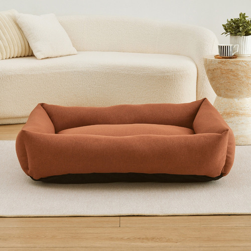 Brody Linen-Look Dog Bed