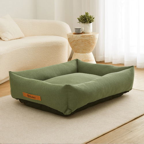 Brody Linen-Look Dog Bed