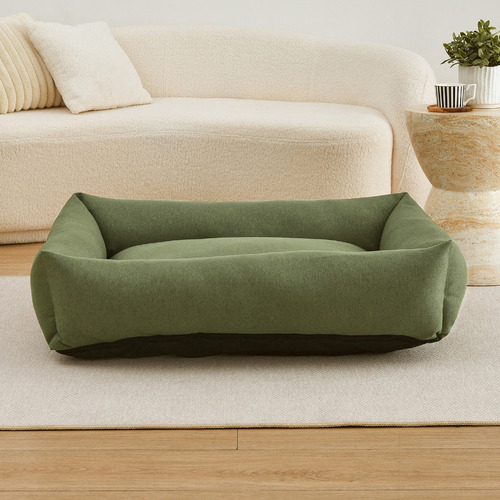 Brody Linen-Look Dog Bed
