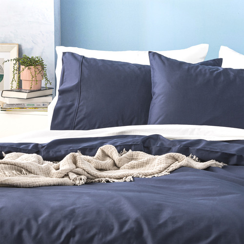 Indigo 500TC Natural Bamboo & Cotton Quilt Cover Set
