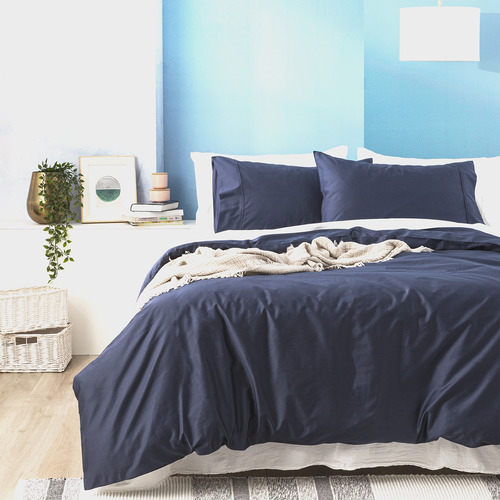 Indigo 500TC Natural Bamboo & Cotton Quilt Cover Set