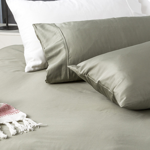 Jade 500TC Natural Bamboo & Cotton Quilt Cover Set