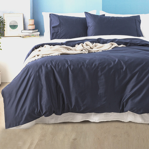 Indigo 500TC Natural Bamboo & Cotton Quilt Cover Set