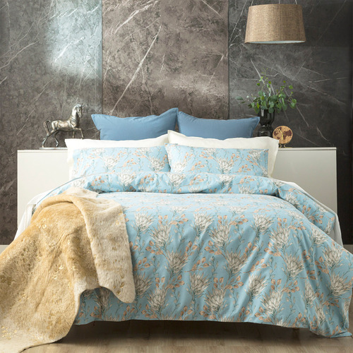 Chiswick Living Protea Egyptian Cotton Flannelette Quilt Cover Set