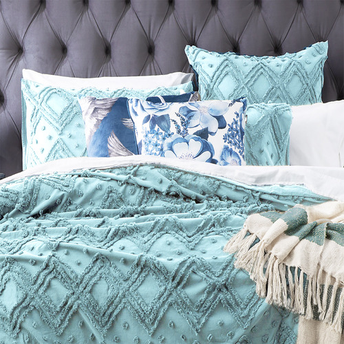 Chiswick Living Medallion Cotton Quilt Cover Set Temple & ster