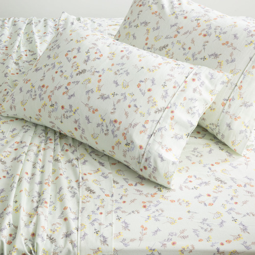 Chiswick Living Wattle Cotton Sheet Set Temple & ster