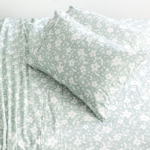 Chiswick Living Botanica Cotton Sheet Set Temple And Webster