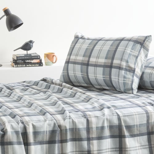Heathered-Plaid-Cotton-Sheet-Set