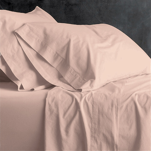 Cotton Percale Double Sheet Set