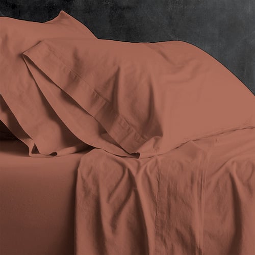 Cotton Percale Double Sheet Set