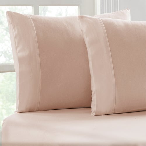 Egyptian Cotton Flannelette Fitted Sheet & Pillowcase Set