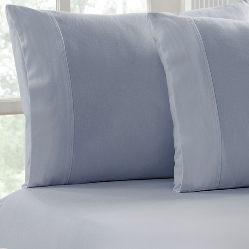 Egyptian Cotton Flannelette Fitted Sheet & Pillowcase Set