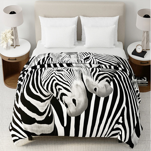 Zebra Super Soft Heavy Weight Mink Blanket