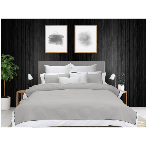 Pewter New York Cotton Quilt Cover Set