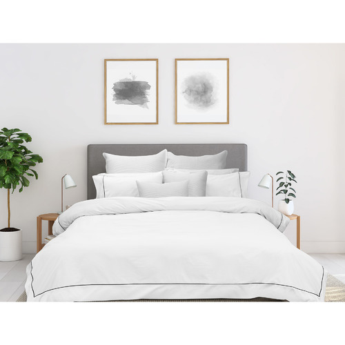 White New York Cotton Quilt Cover Set
