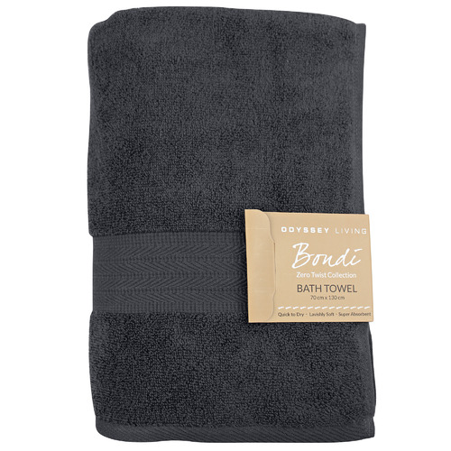 OdysseyLiving Bondi Zero Twist Cotton Bath Towel | Temple & Webster
