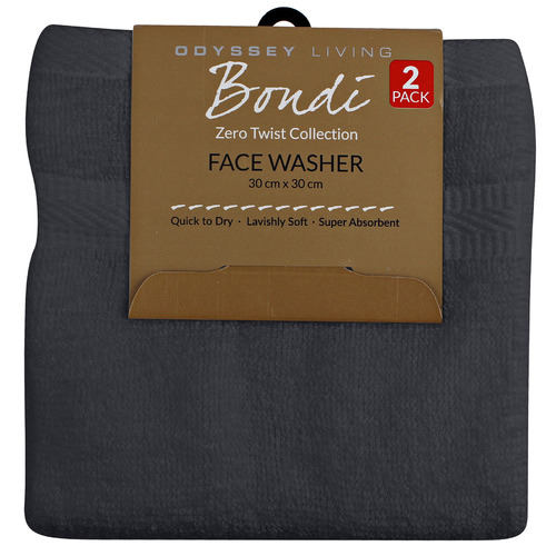 Bondi Zero Twist Cotton Face Washers