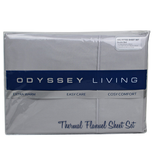 Plain Thermal Flannel Sheet Set