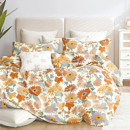 OdysseyLiving Natasha Cotton Quilt Cover Set Temple & ster