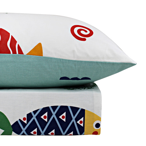 Frankie Fish Cotton Single Quilt Cover Set Temple & ster