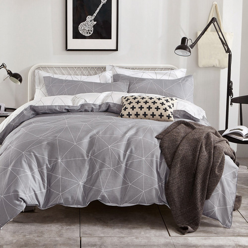 Oscar Cotton Quilt Cover Set | Temple & Webster