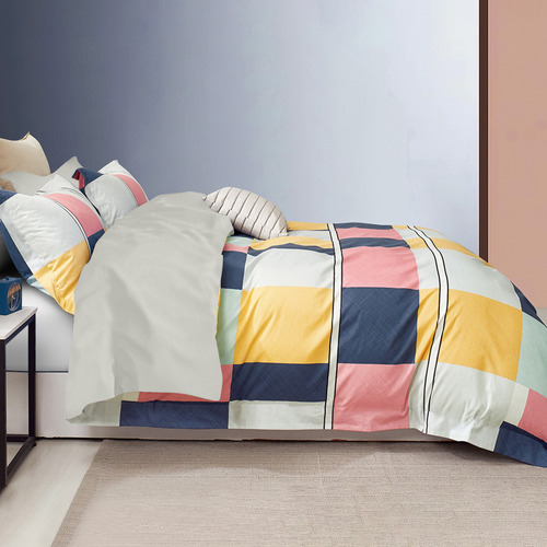 Pink Olivia Cotton Queen Quilt Cover Set Temple & ster