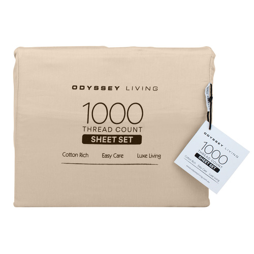 1000TC Cotton-Blend Sheet Set