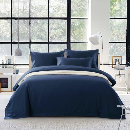 Radisson Home Navy Blue Egyptian Cotton Quilt Cover Set Reviews