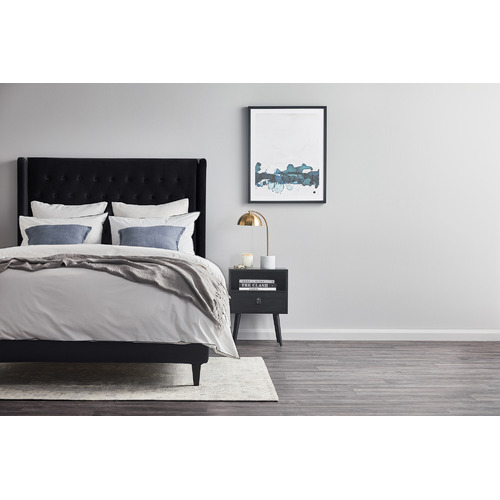 Radisson Home Stamford Winged Chesterfield Velvet Queen Bedhead