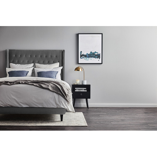 Stamford Winged Chesterfield Velvet Queen Bedhead