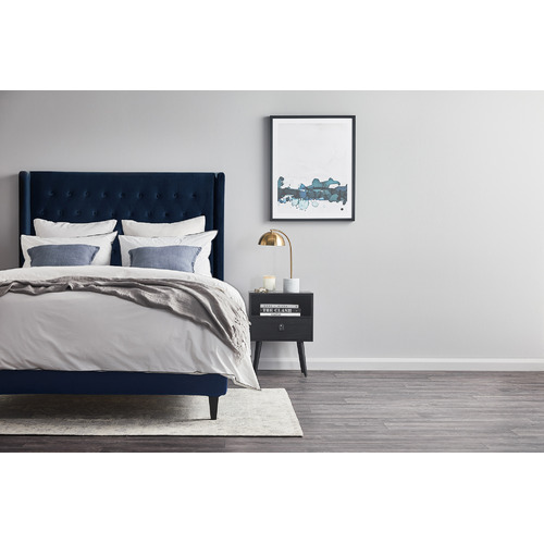 Radisson Home Stamford Winged Chesterfield Velvet Queen Bedhead