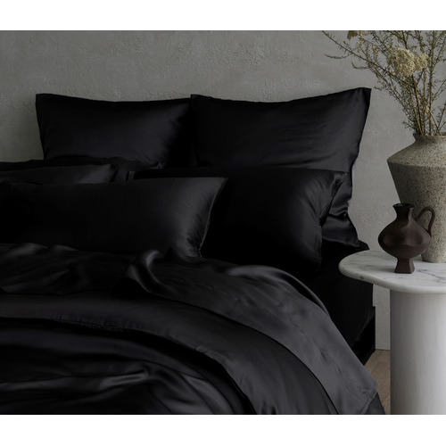 Black Hypnos Mulberry Silk Quilt Cover Set