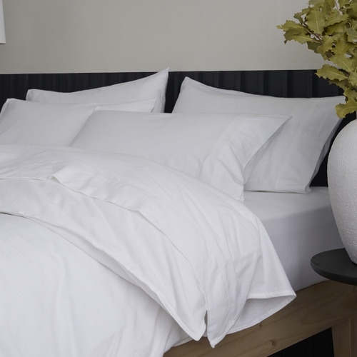 White Glauci Organic Cotton Quilt Cover Set