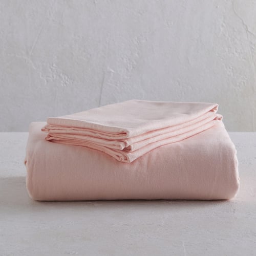 Soft Pink Glauci Organic Cotton Quilt Cover Set