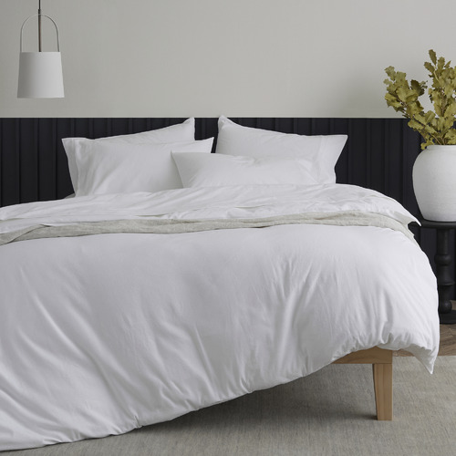 White Glauci Organic Cotton Quilt Cover Set