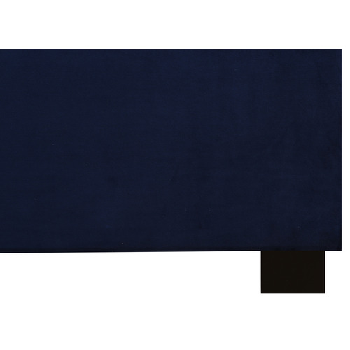 Navy Channel Arch Velvet Bedhead