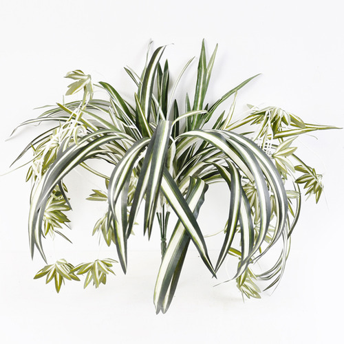 60cm Faux Hanging Spider Plant Bush