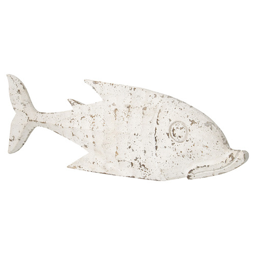 Perla Albesia Wood Hand Carved Fish Sculpture
