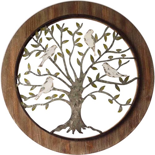 HighST. Galvanised Framed Tree of Life Wall Decor & Reviews Temple